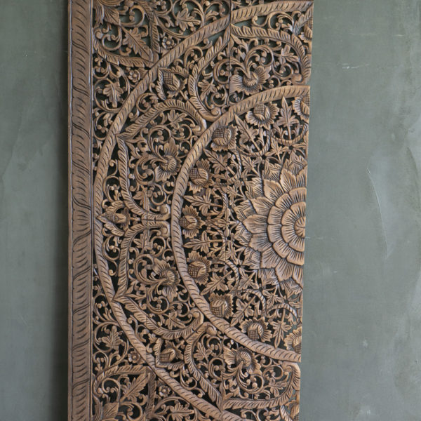 Wood on wall sculpture