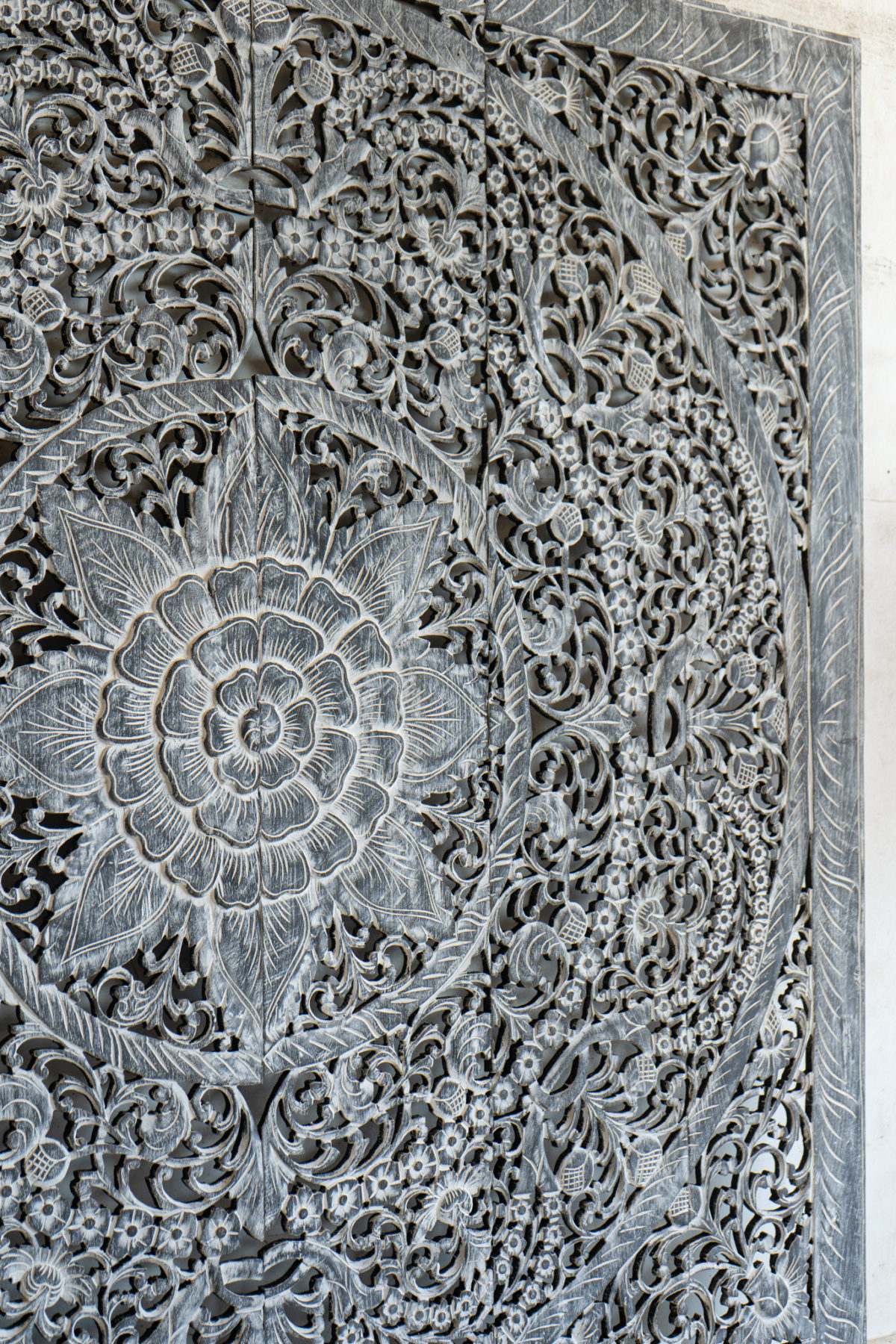 Mandala wall carving