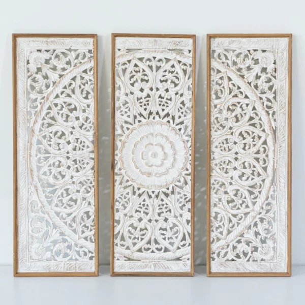 Panels in set for wall decorative sculpture